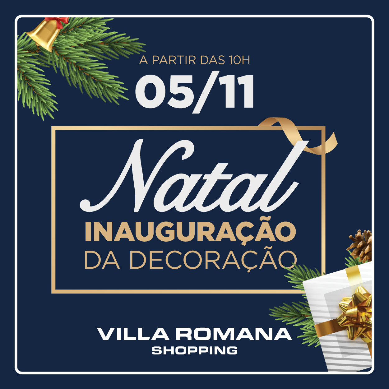 Villa Romana Shopping inaugura decoração de Natal nesta sexta (5) com Papai  Noel, árvore gigante e ação solidária - Villa Romana Shopping