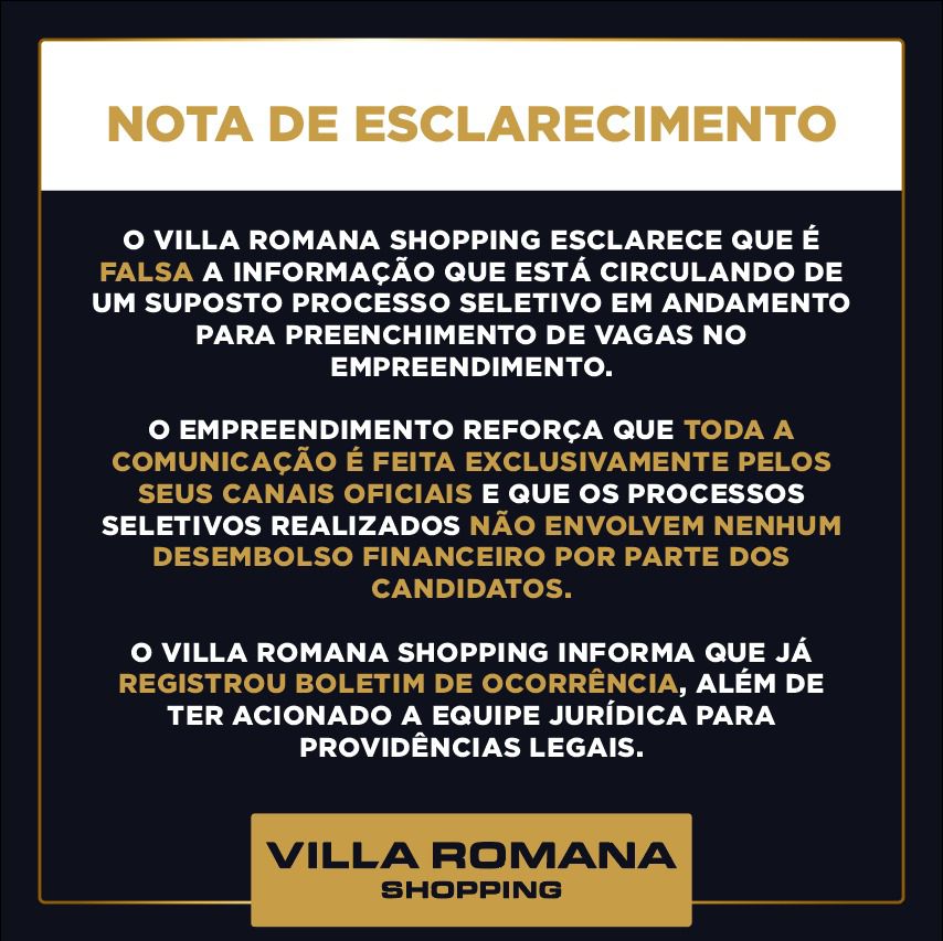 Dicas de filme - Villa Romana Shopping