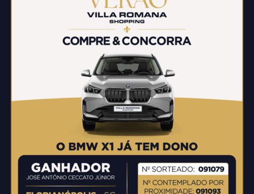 Ganhador do 3° sorteio do Compre e Concorra Villa Romana Shopping!