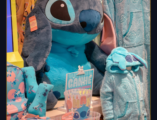 Stitch invade o Villa Romana Shopping com vitrines temáticas e produtos colecionáveis