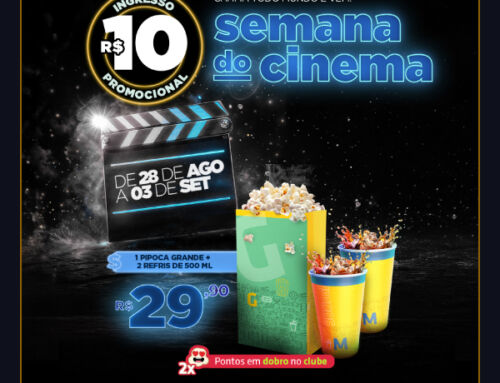 Nova edição da Semana do Cinema tem filmes a R$ 10 no Villa Romana Shopping!