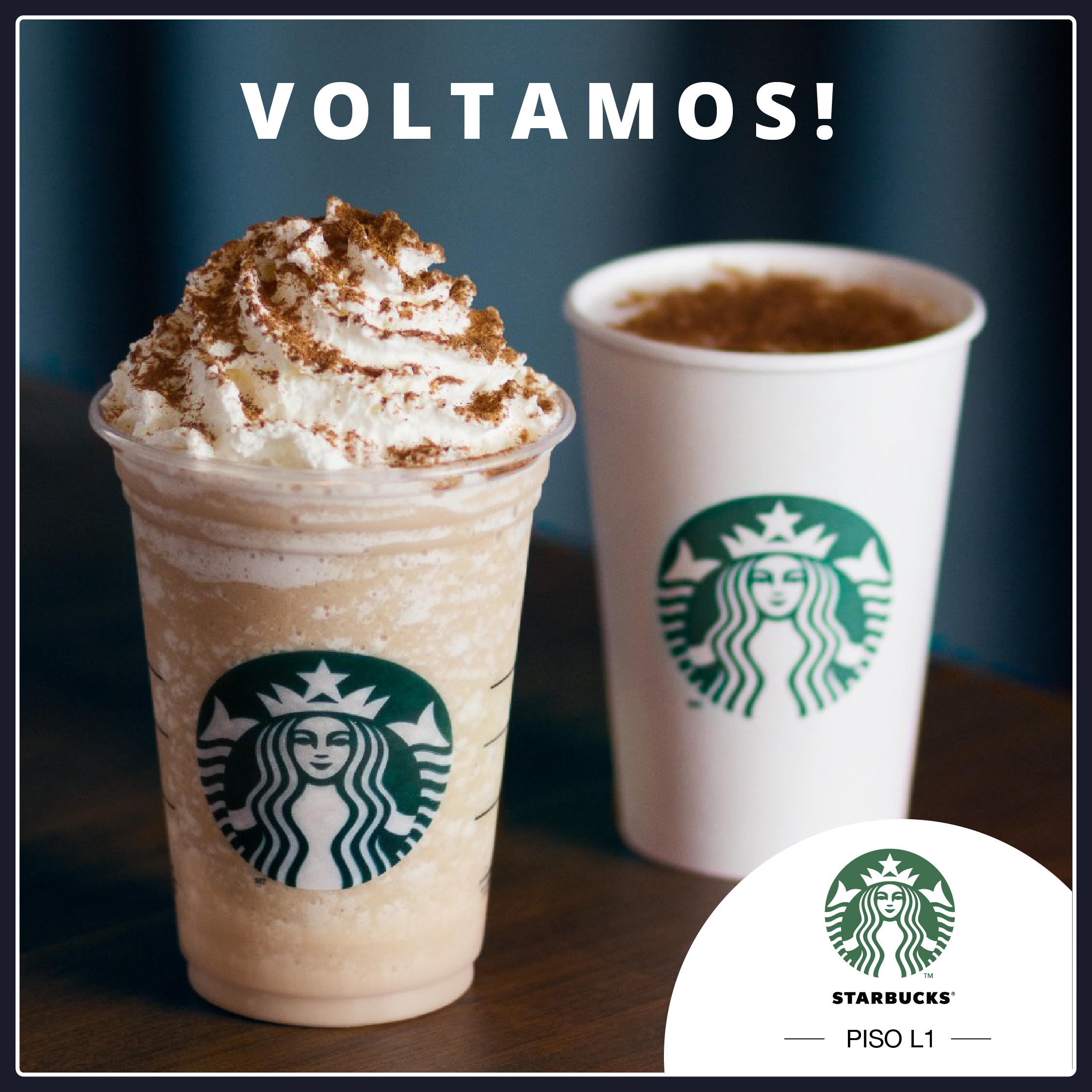 A Starbucks está aberta!
