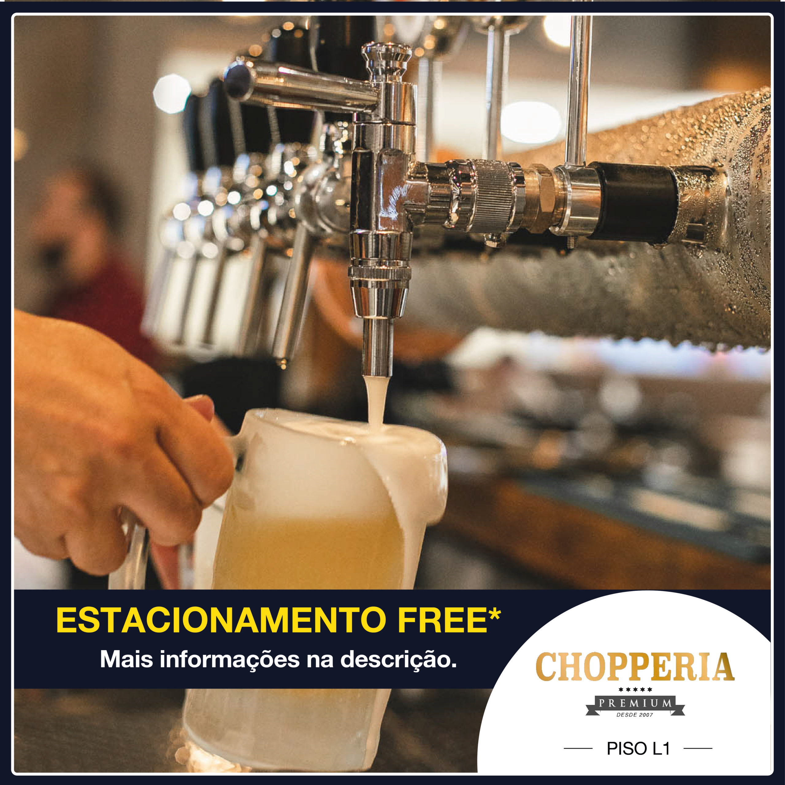 Estacionamento Free na Chopperia Premium