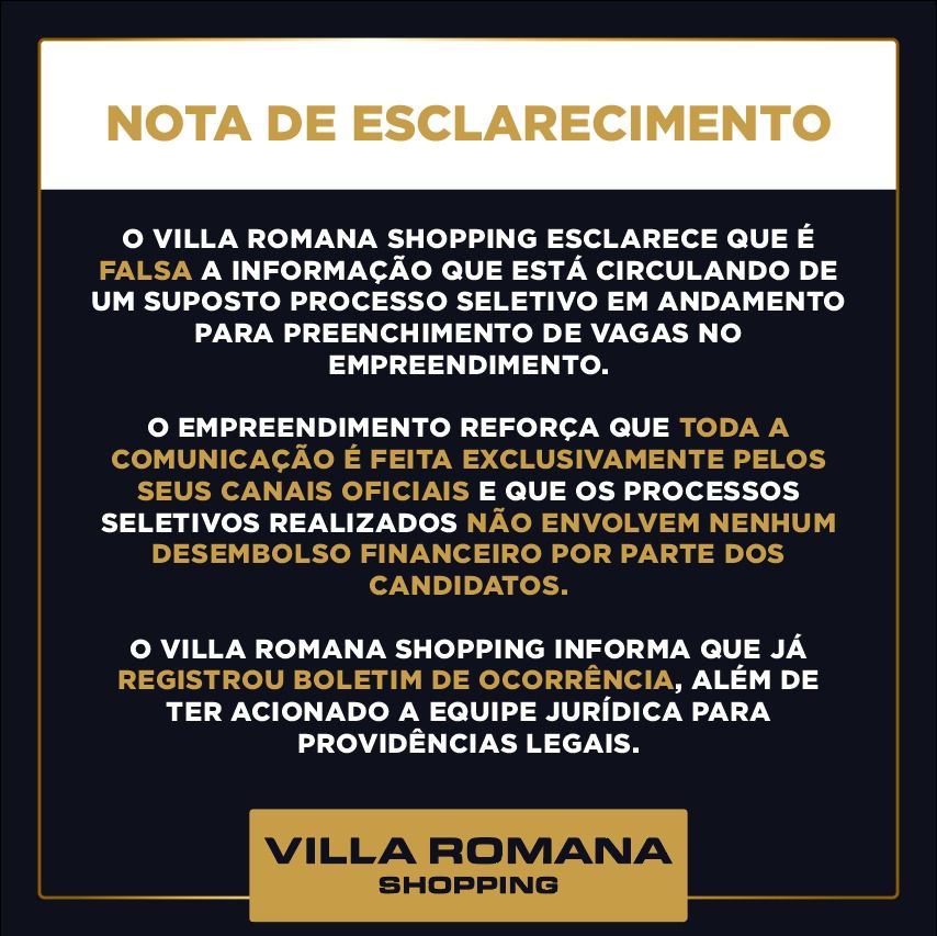 Nota de Esclarecimento – 28/10