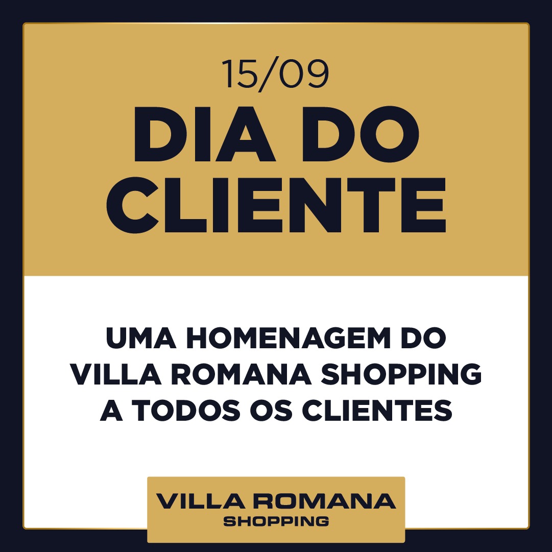 Feliz Dia do Cliente! ⠀