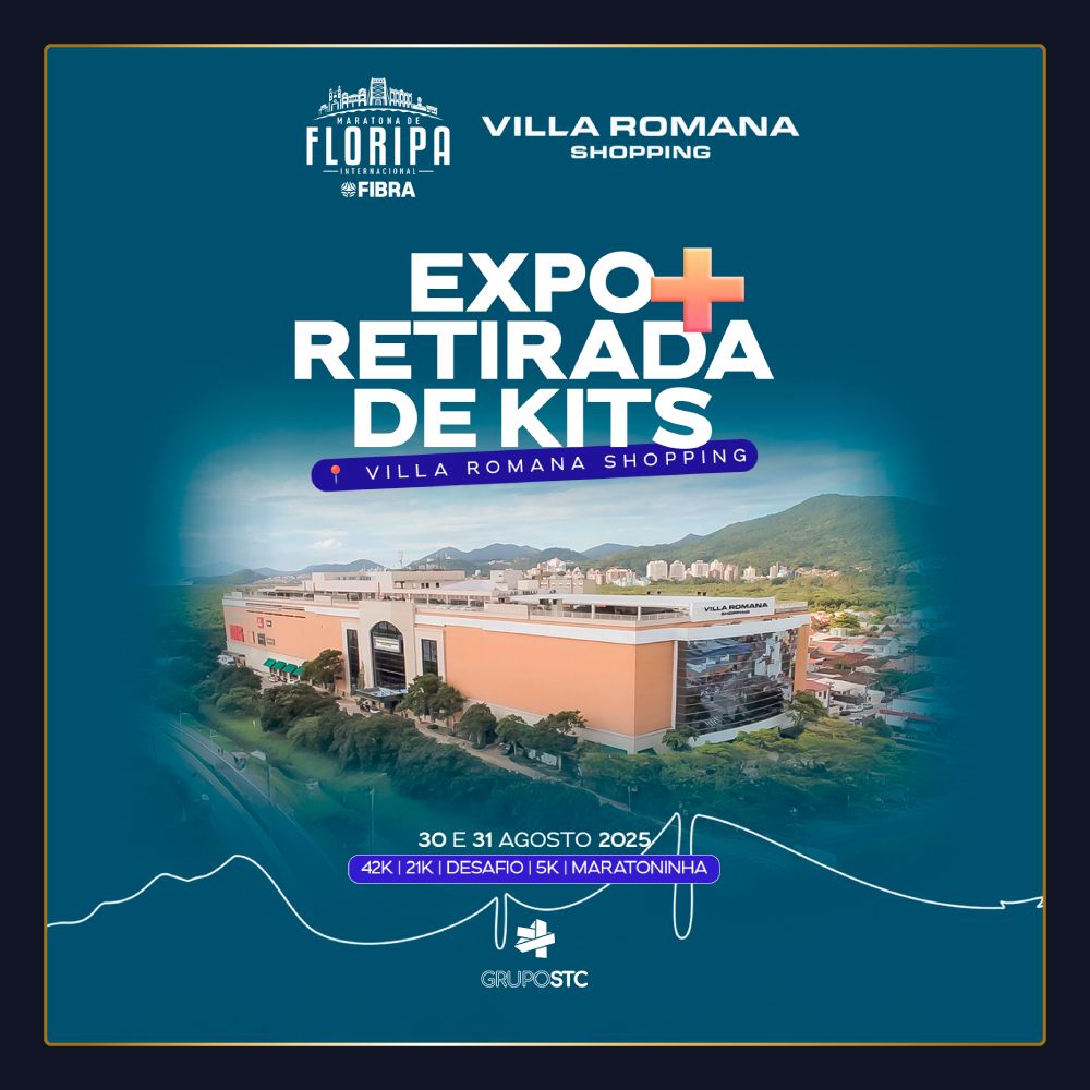 Maratona Internacional de Florianópolis 2025 no Villa Romana Shopping!