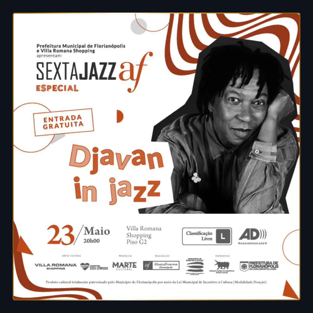 Em maio, Sexta Jazz AF apresenta Djavan in Jazz