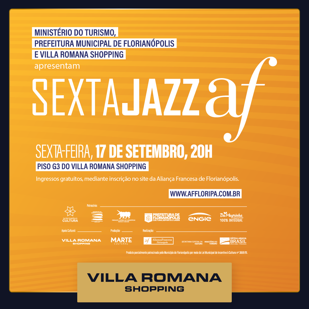 Sexta Jazz AF retoma apresentações no Villa Romana Shopping