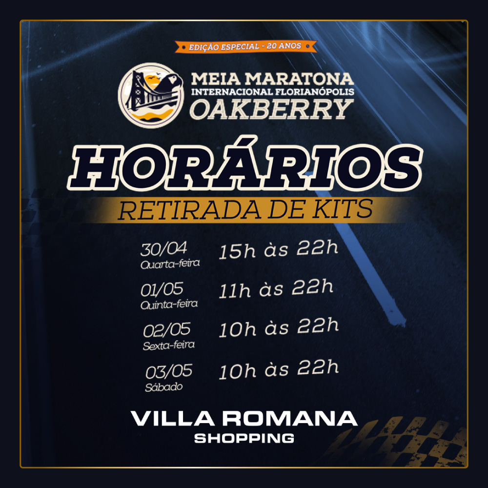 Meia Maratona Internacional Florianópolis Oakberry 20ª Edição