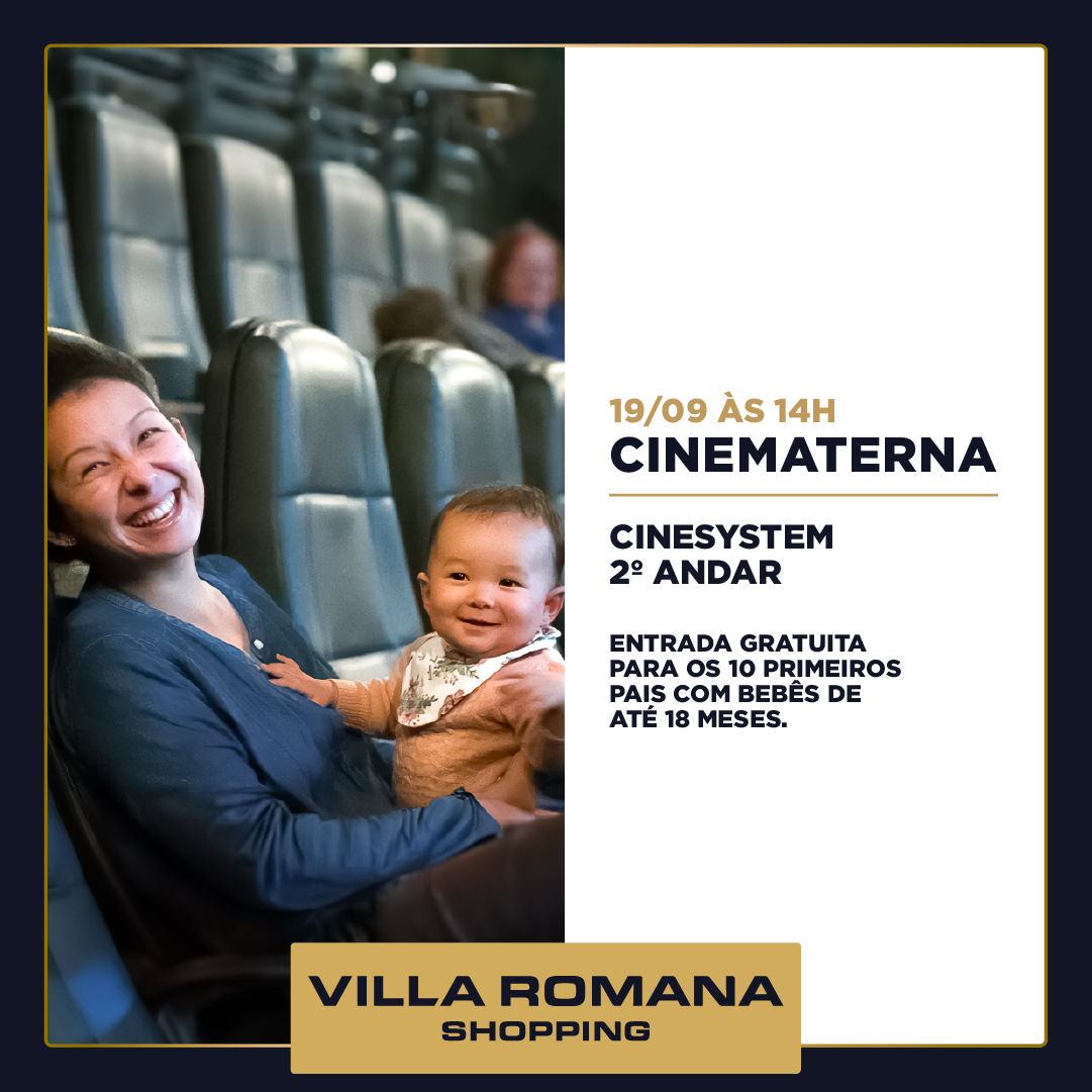 Sessão CineMaterna de julho exibirá o filme Besouro Azul no Villa Romana Shopping!