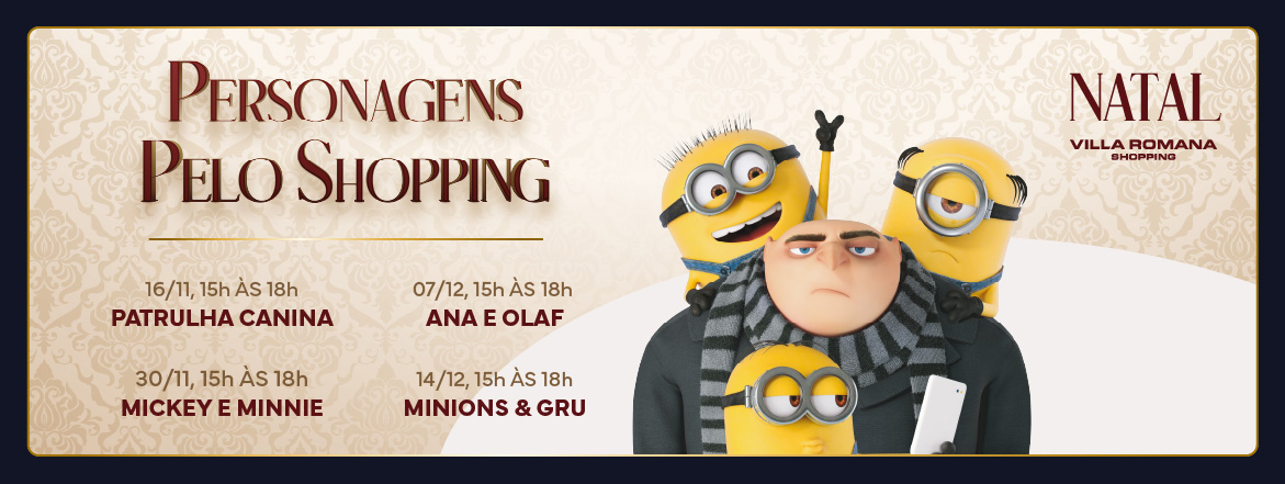 Imagem Personagens no mall!