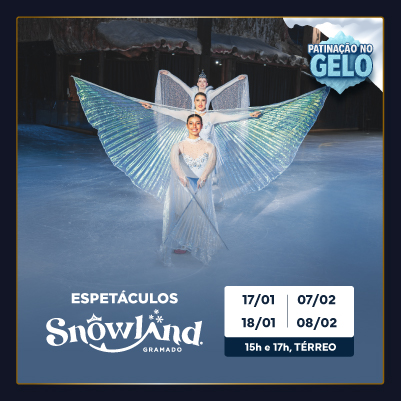 Snowland leva espetáculos inéditos de patinação no gelo ao Villa Romana Shopping em Florianópolis
