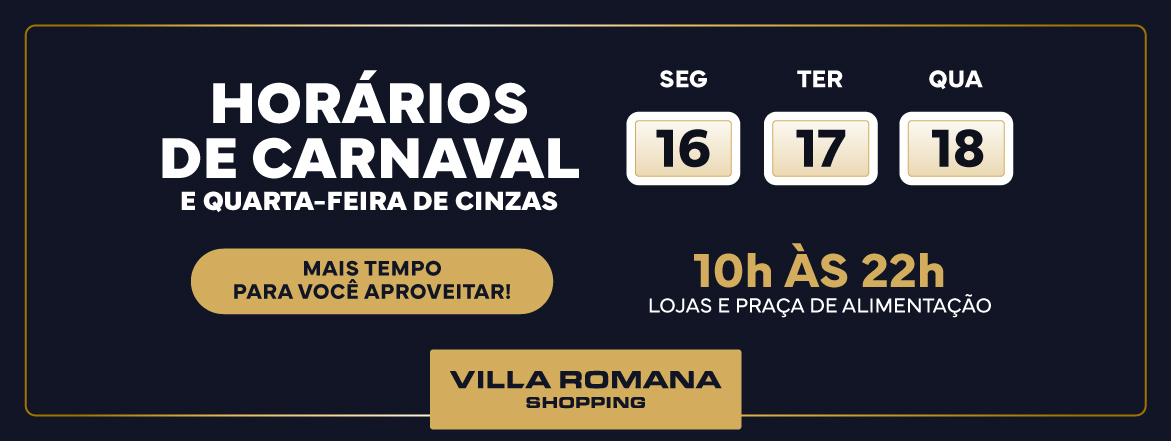 Imagem HORÁRIOS DE CARNAVAL