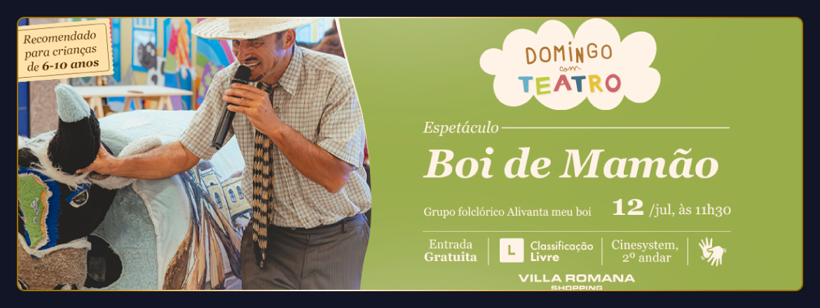 Imagem domingo com teatro