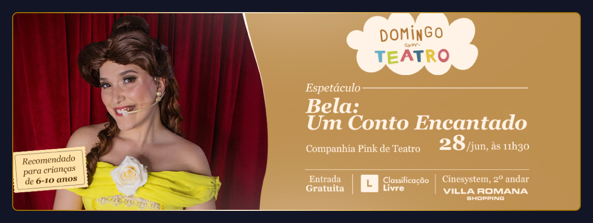 Imagem DOMINGO COM TEATRO BELA